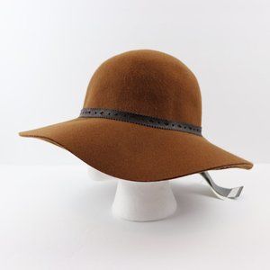 Scala Pronto 100% Wool Felted Brown Floppy Women's Hat One Size